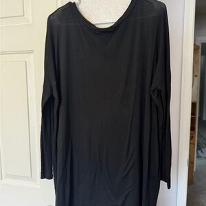 Black shift dress